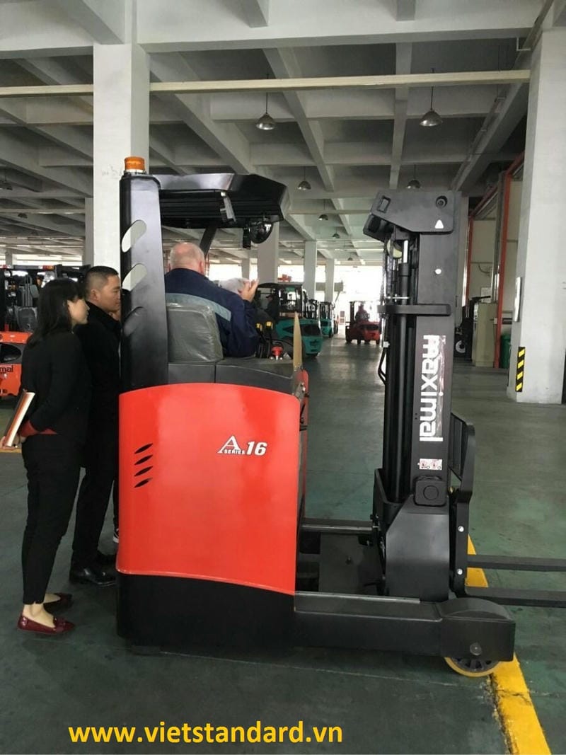 Xe nâng điện đứng lái Reach Truck của Maximal
