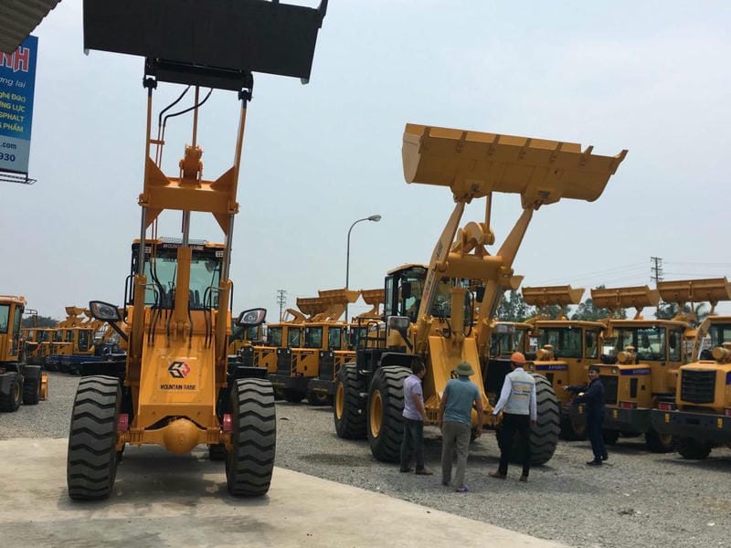 Một phần bãi xe Hưng Yên