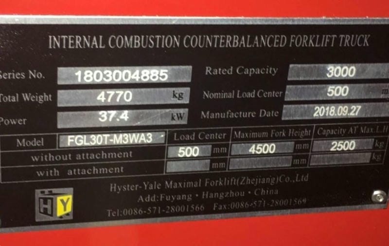 Logo xe nâng Hyster-Yale Maximal