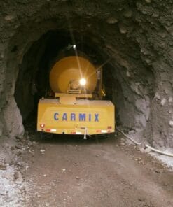 Xe trộn bê tông CARMIX thi công hầm