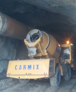 Xe trộn bê tông CARMIX thi công hầm