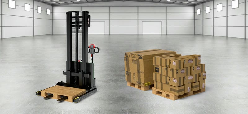 Xe nâng điện dắt bộ 2