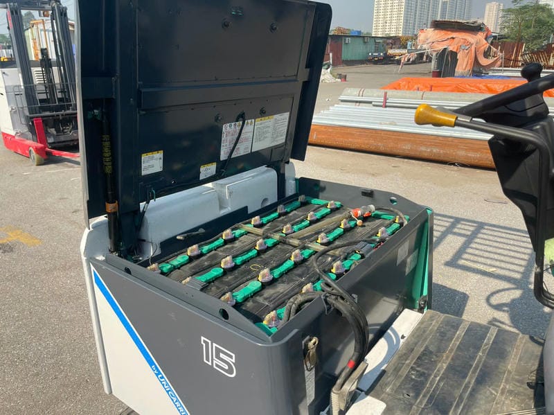 Bình ắc quy xe nâng điện cũ 1.5 tấn 