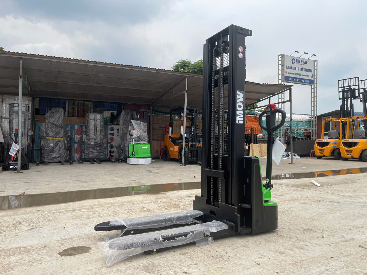 Xe nâng tay điện dắt lái 1.5 tấn Model DS3 thương hiệu IMOW 5 Xe nâng tay điện dắt lái 1.5 tấn Model DS3